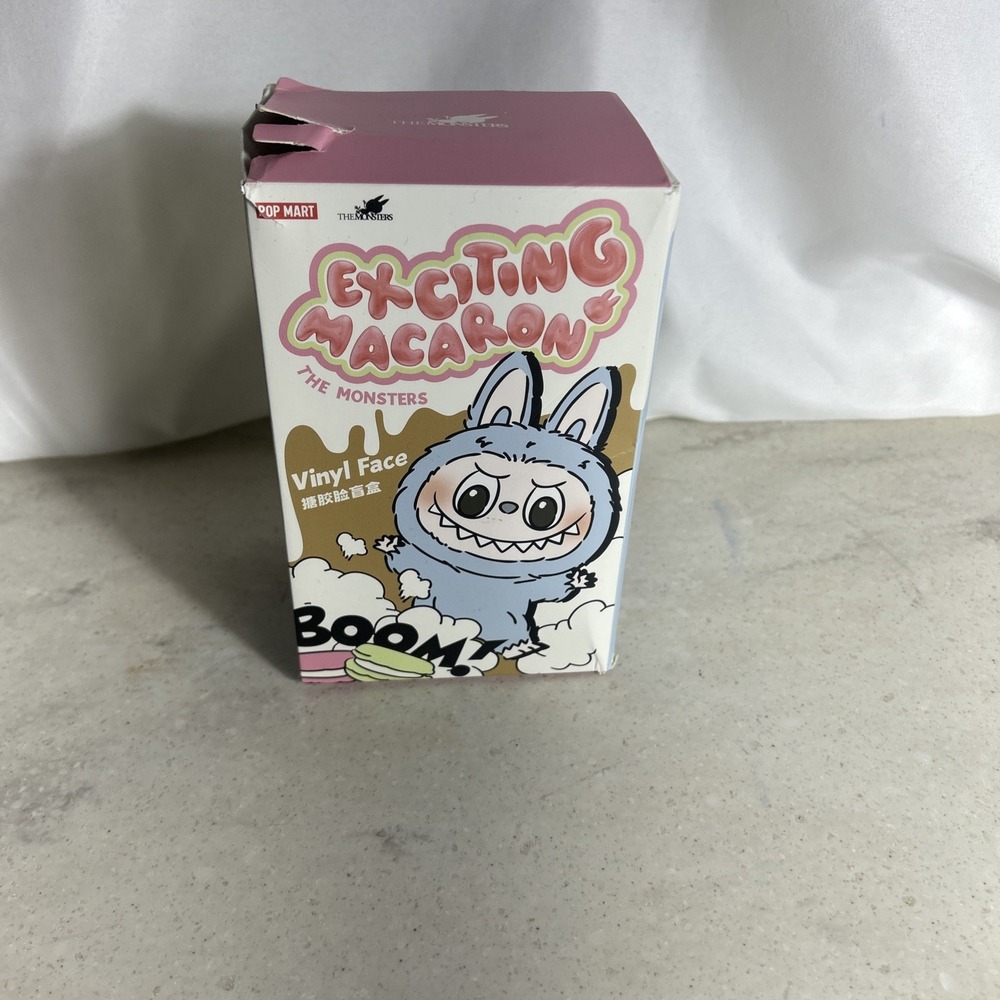 pop mart exciting macaron Labubu Sealed! Damaged Box